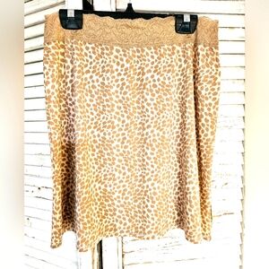 Vanity Fair leopard half slip M